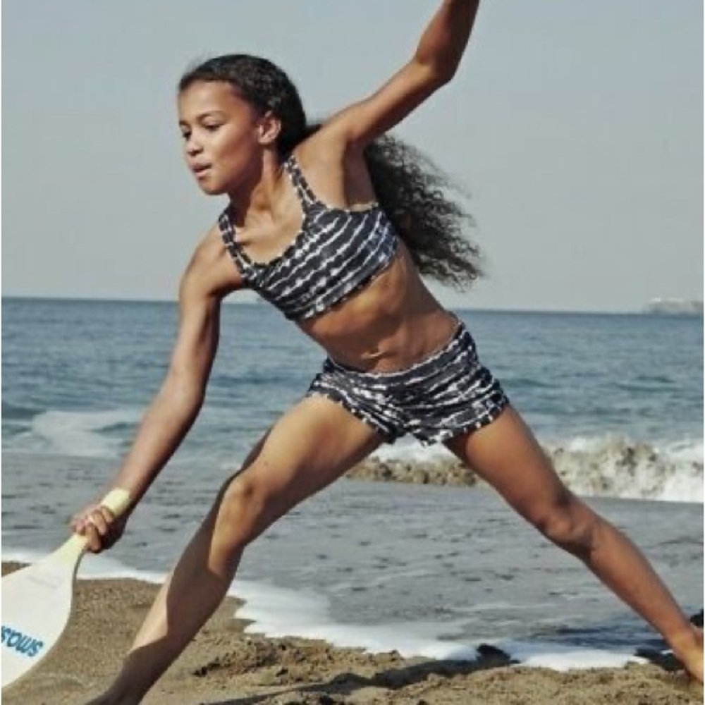 Athleta, girls tie dye swim set